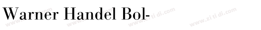 Warner Handel Bol字体转换